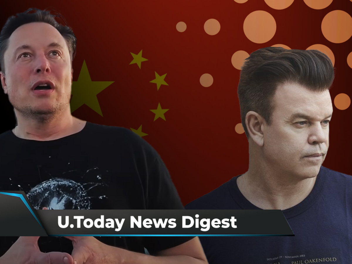 Elon Musk comments on China’s crypto ban, Paul Oakenfold’s music to be released on Cardano: Crypto News Digest