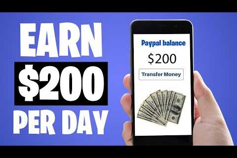 Get Paid $200 Per Day FREE PAYPAL MONEY Using This Trick! (Make Money Online)