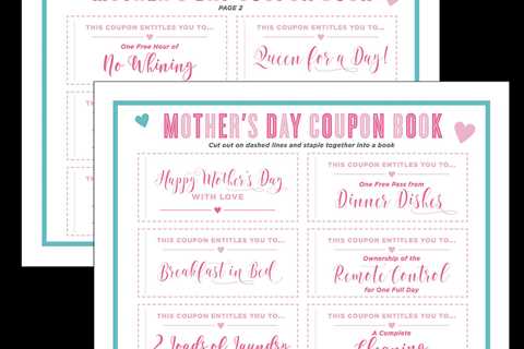 Free Printable Coupon Ebook for Mother