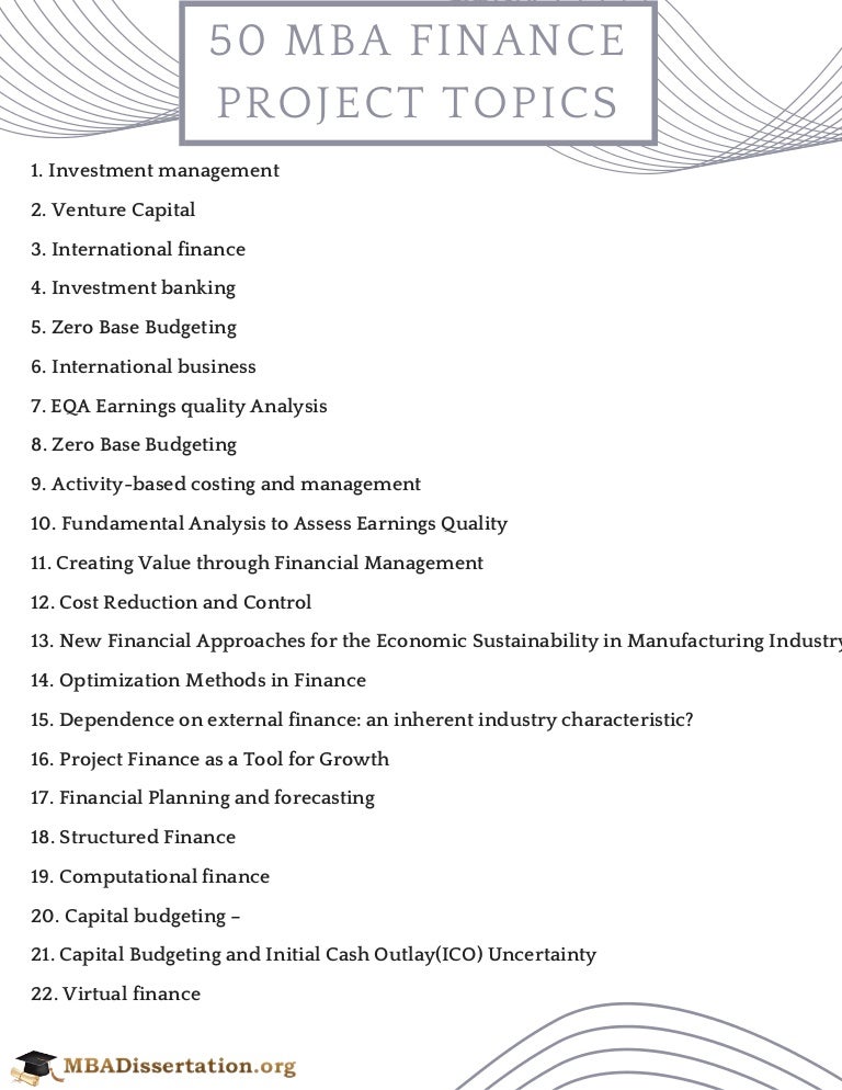 Choosing Finance Research Paper Topics