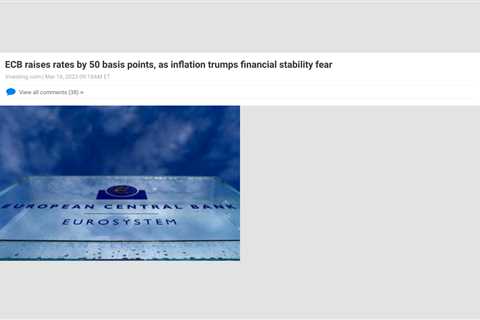 ECB Delivers 50bps Rate Hike Despite Market Turmoil