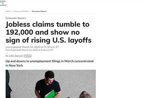 U.S. Jobless Claims Up, But Labor Market Still Strong