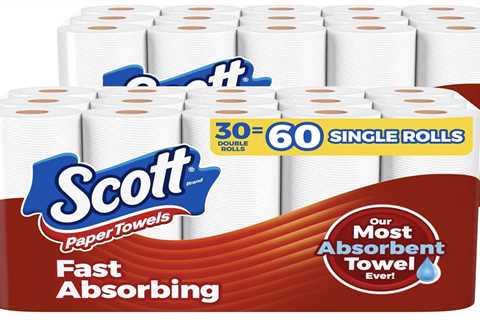 Scott Paper Towels, Select-A-Sheet, 30 Double Rolls solely $20.21 shipped!